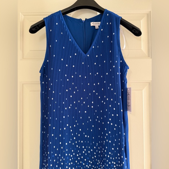 Nanette Lepore Blue Dress with White Dots - Picture 8 of 8